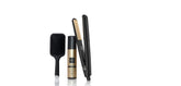 GHD ORIGINAL HAIR STRAIGHTENER BUNDLE SET IN BLACK WITH PADDLE BRUSH