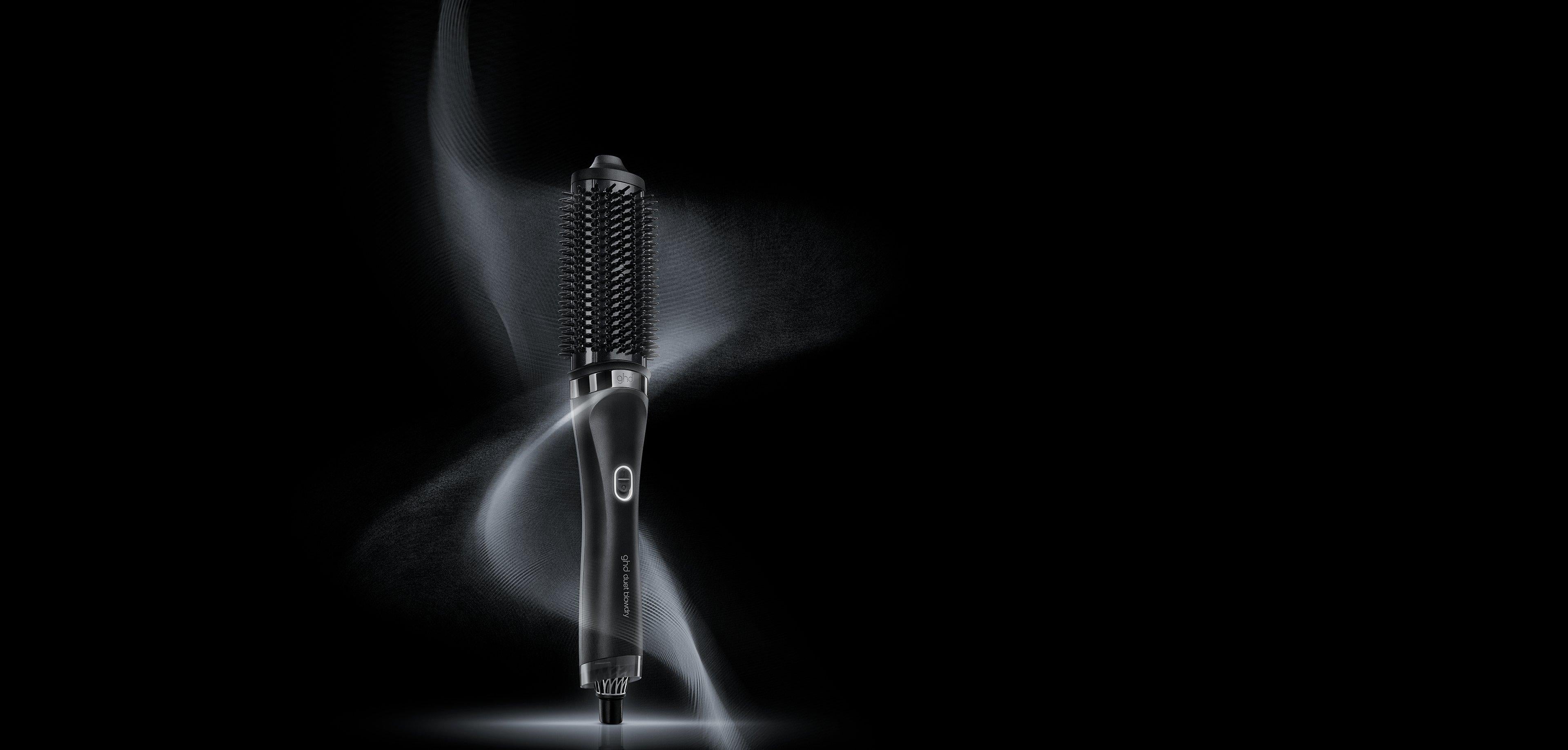 GHD DUET BLOWDRY HAIR DRYER BRUSH IN BLACK