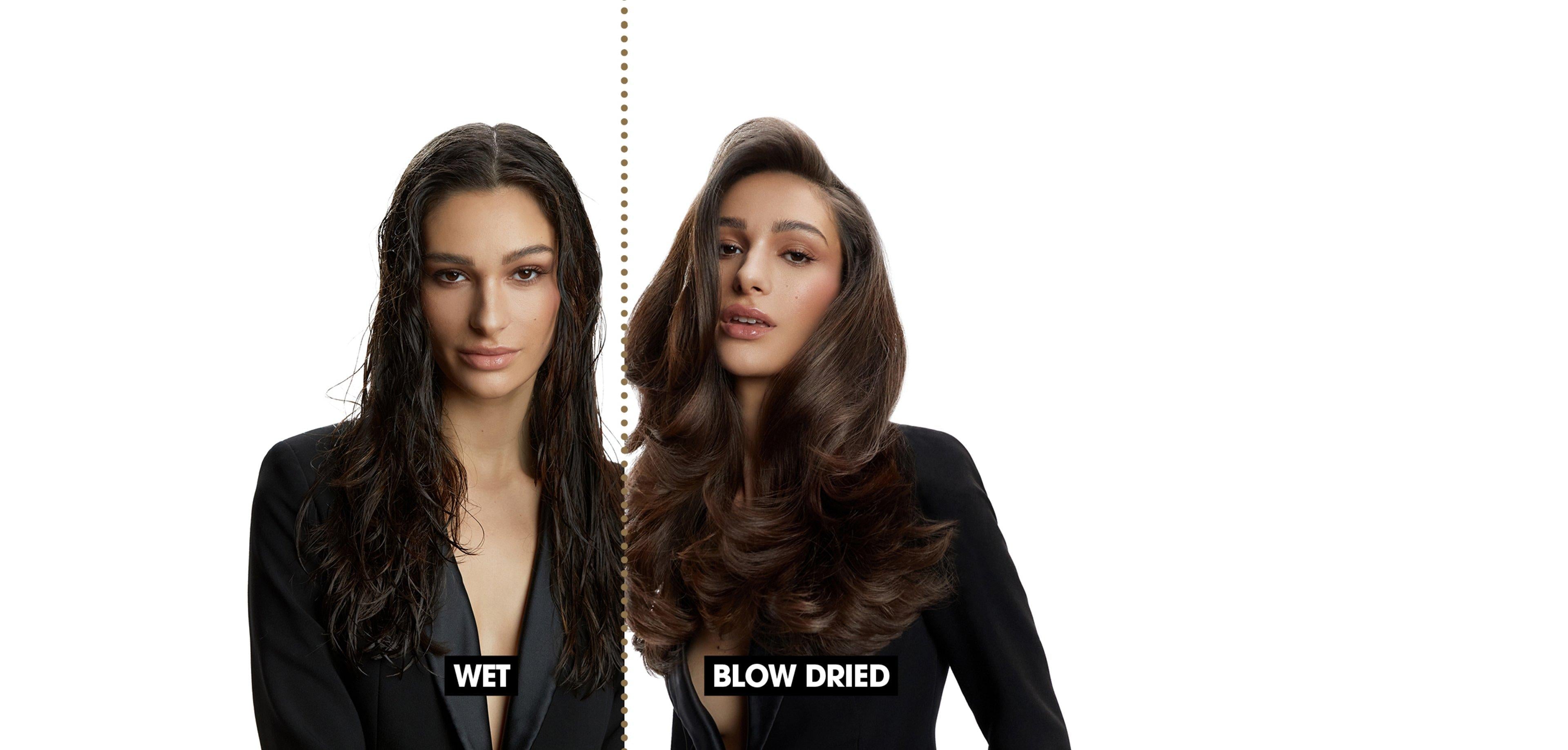 GHD DUET BLOWDRY HAIR DRYER BRUSH IN WHITE