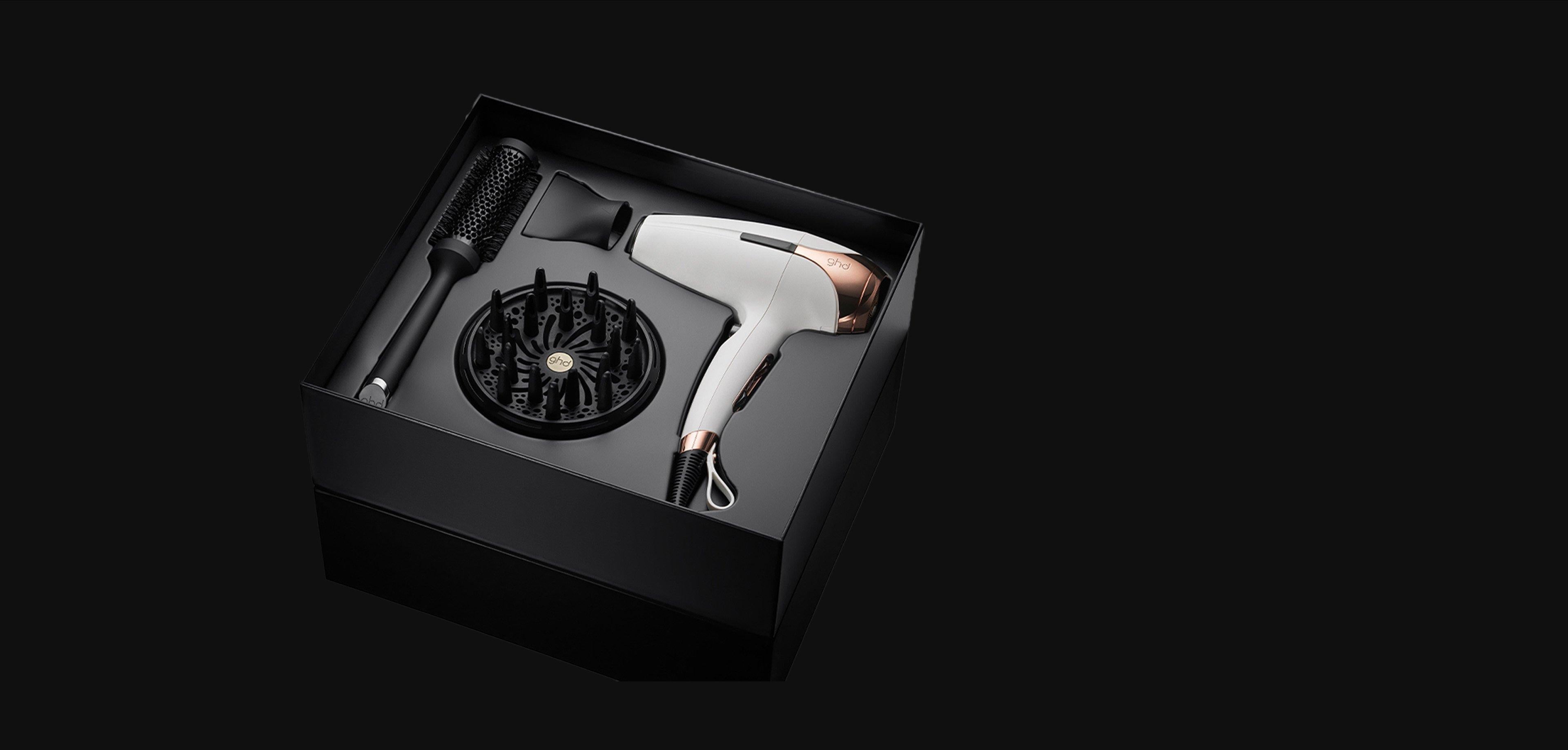 GHD HELIOS PROFESSIONAL HAIR DRYER GIFT SET IN WHITE