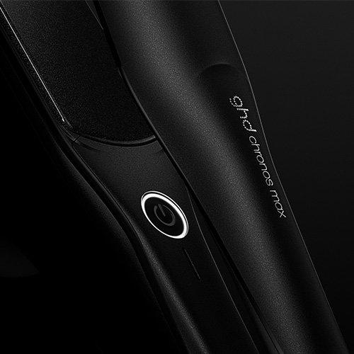 GHD CHRONOS MAX BEST WIDE PLATE HAIR STRAIGHTENER (43MM PLATE) IN BLACK BUNDLE