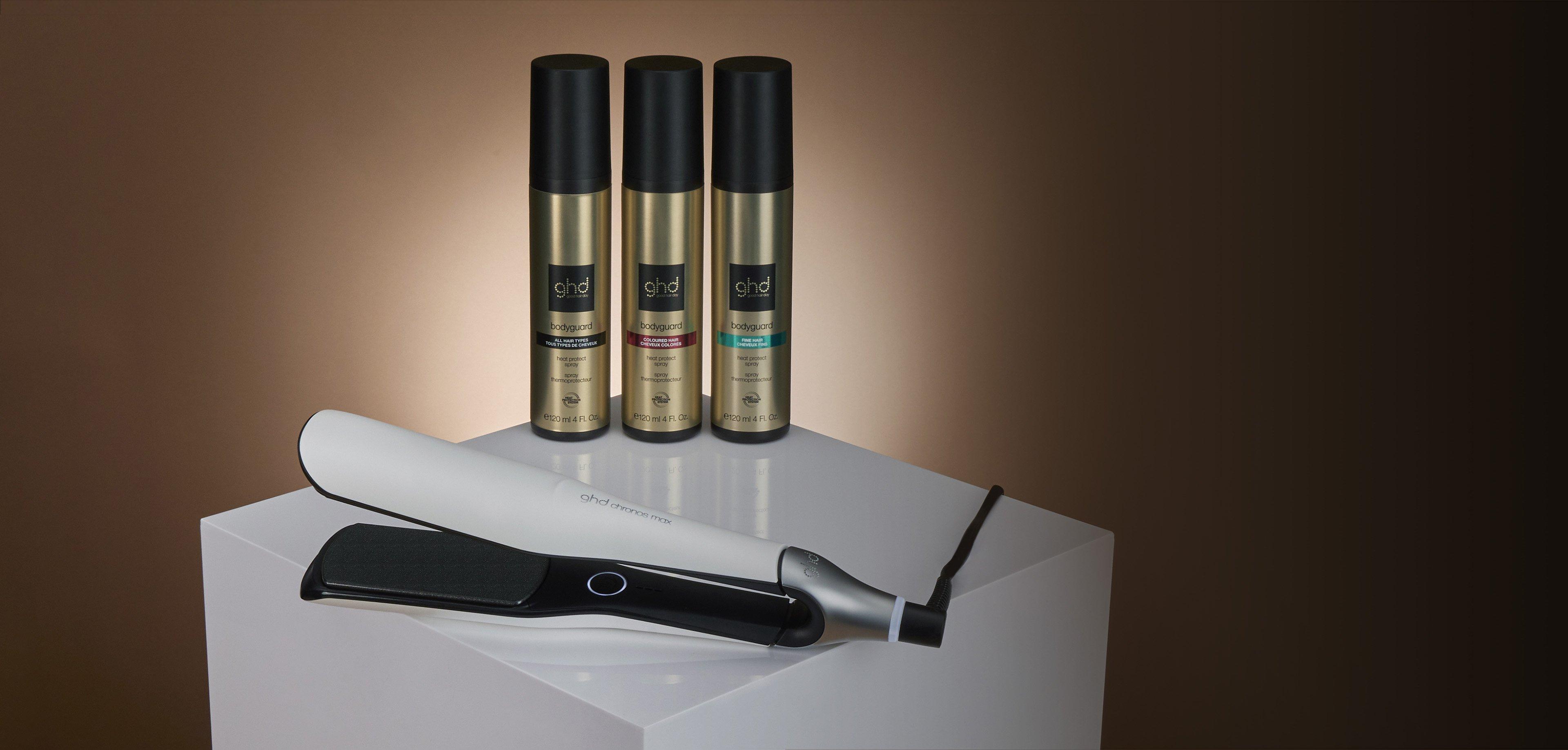 GHD CHRONOS MAX BEST WIDE PLATE HAIR STRAIGHTENER (43MM PLATE) WHITE