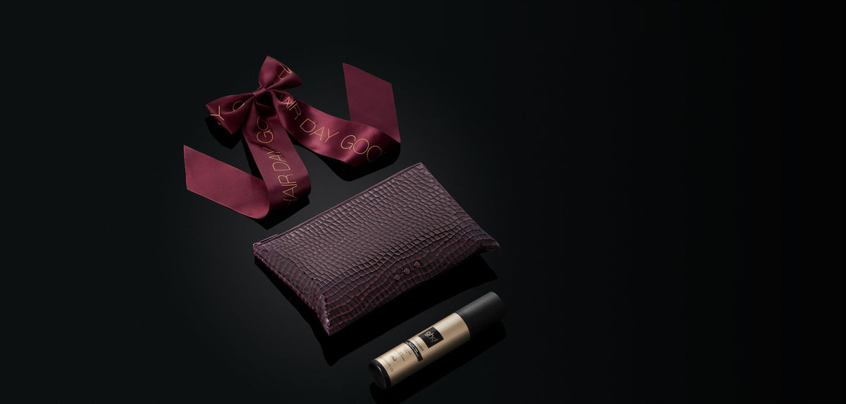 NEW GHD STYLE GIFT SET IN CHERRY CHIC WITH HAIR CLIP