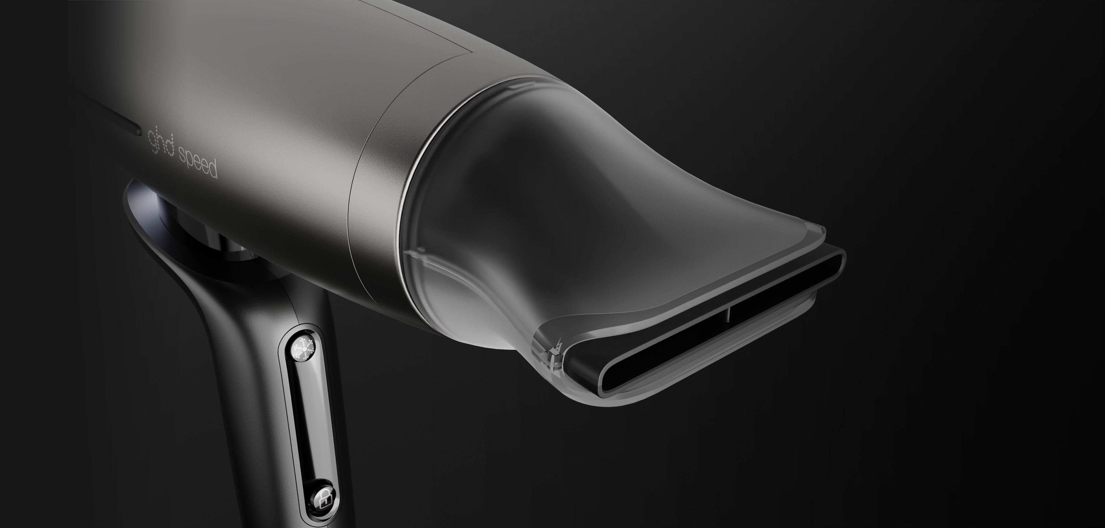 NEW GHD SPEED IONIC HAIR DRYER IN TITANIUM BLACK