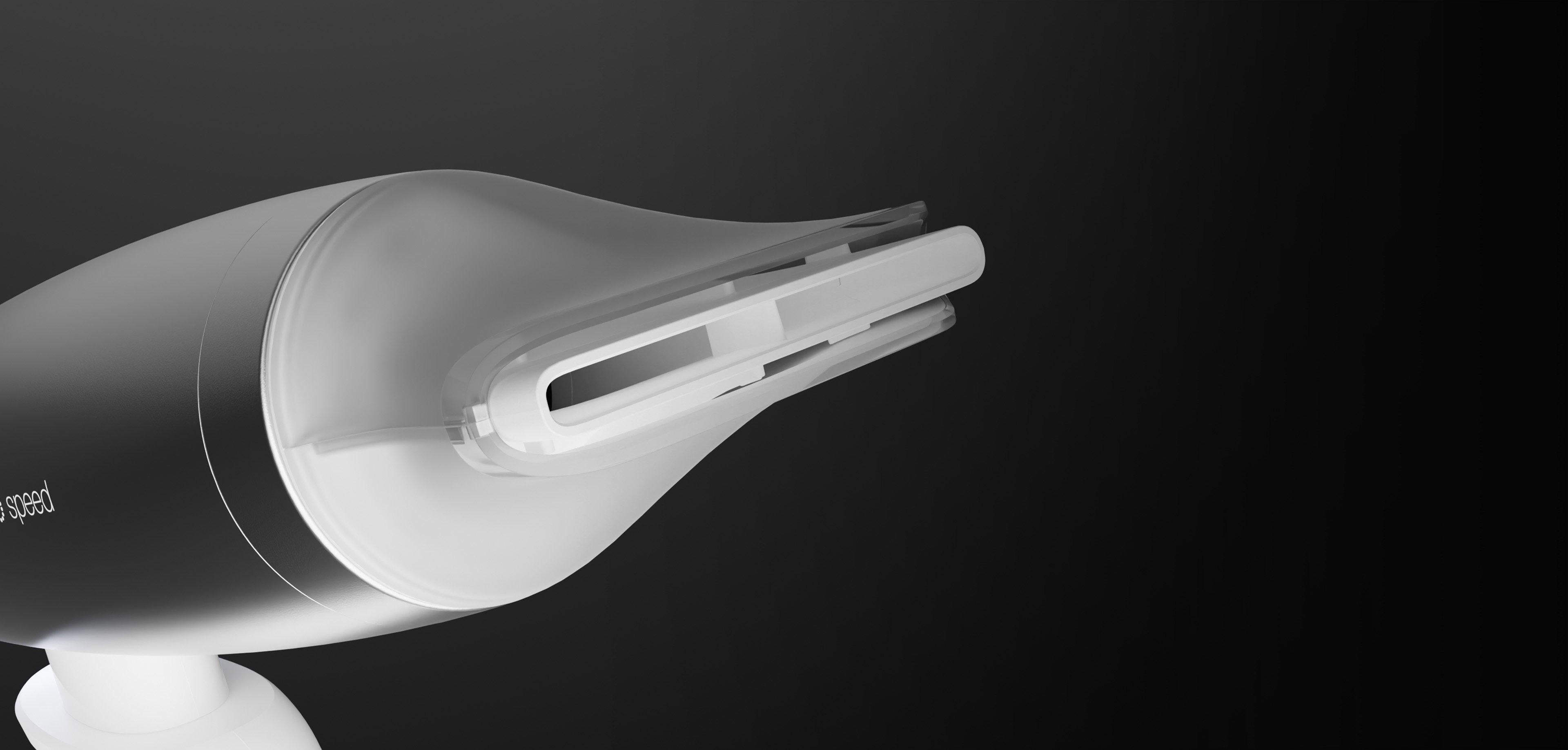 NEW GHD SPEED IONIC HAIR DRYER IN SILVER WHITE