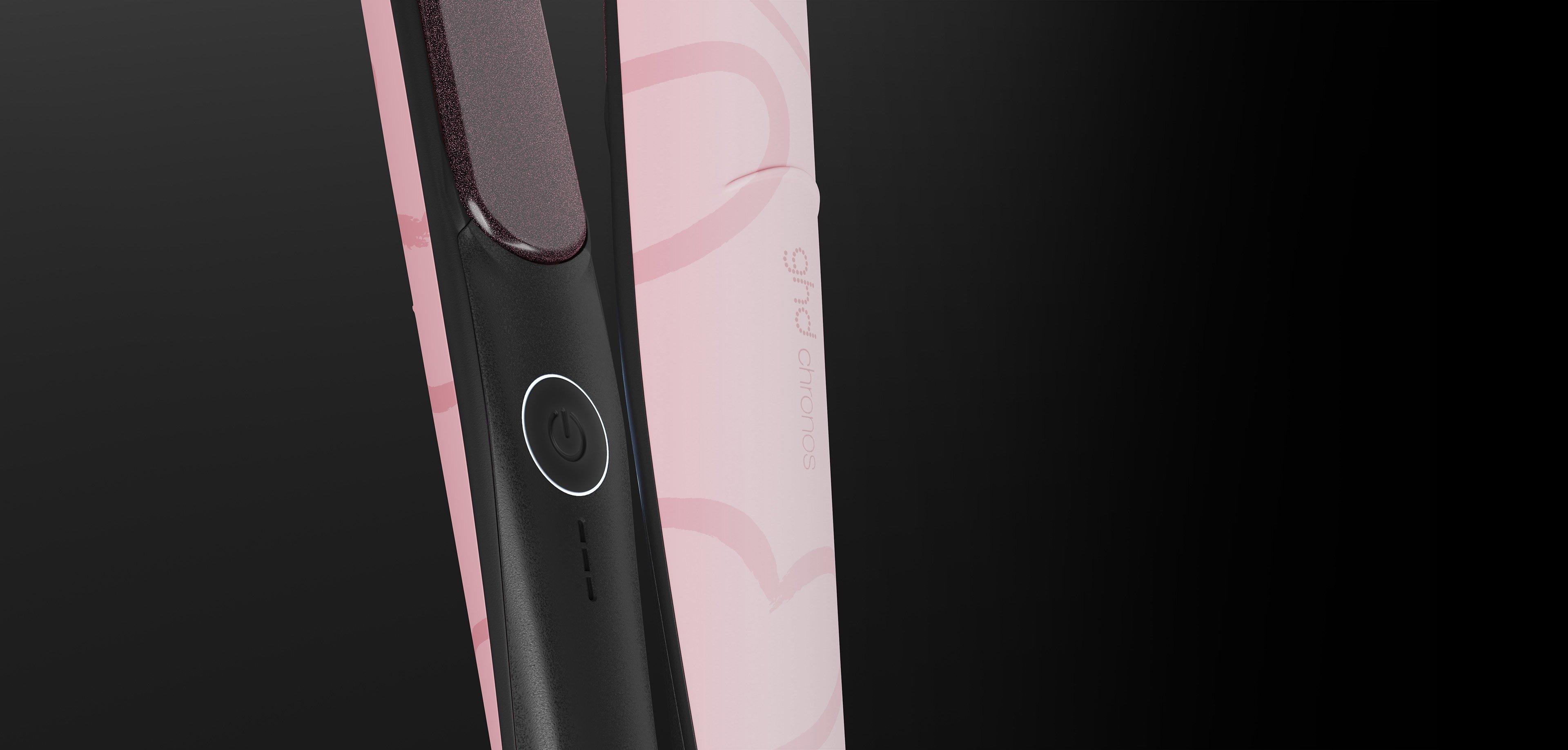 NEW GHD CHRONOS PROFESSIONAL HAIR STRAIGHTENER (26MM PLATE) DUSTED PINK