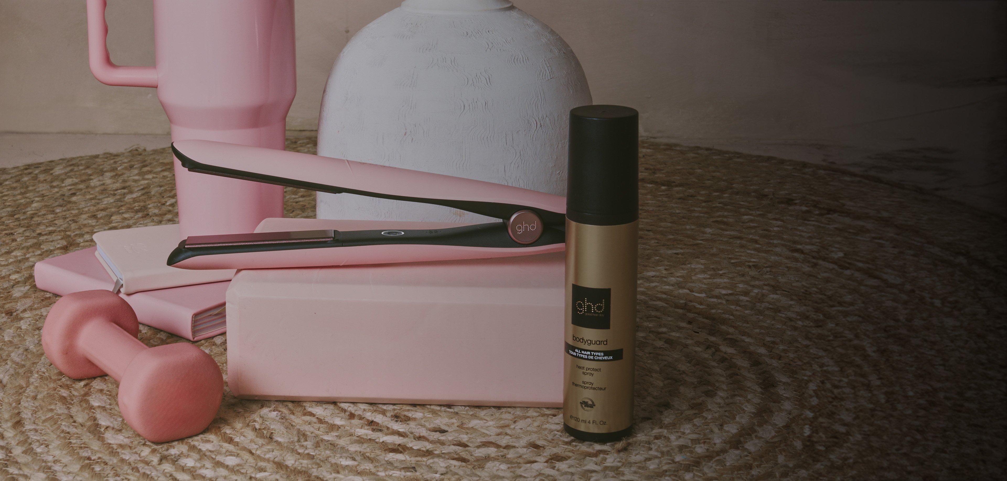 NEW GHD GOLD® HAIR STRAIGHTENER (26MM PLATE) DUSTED PINK