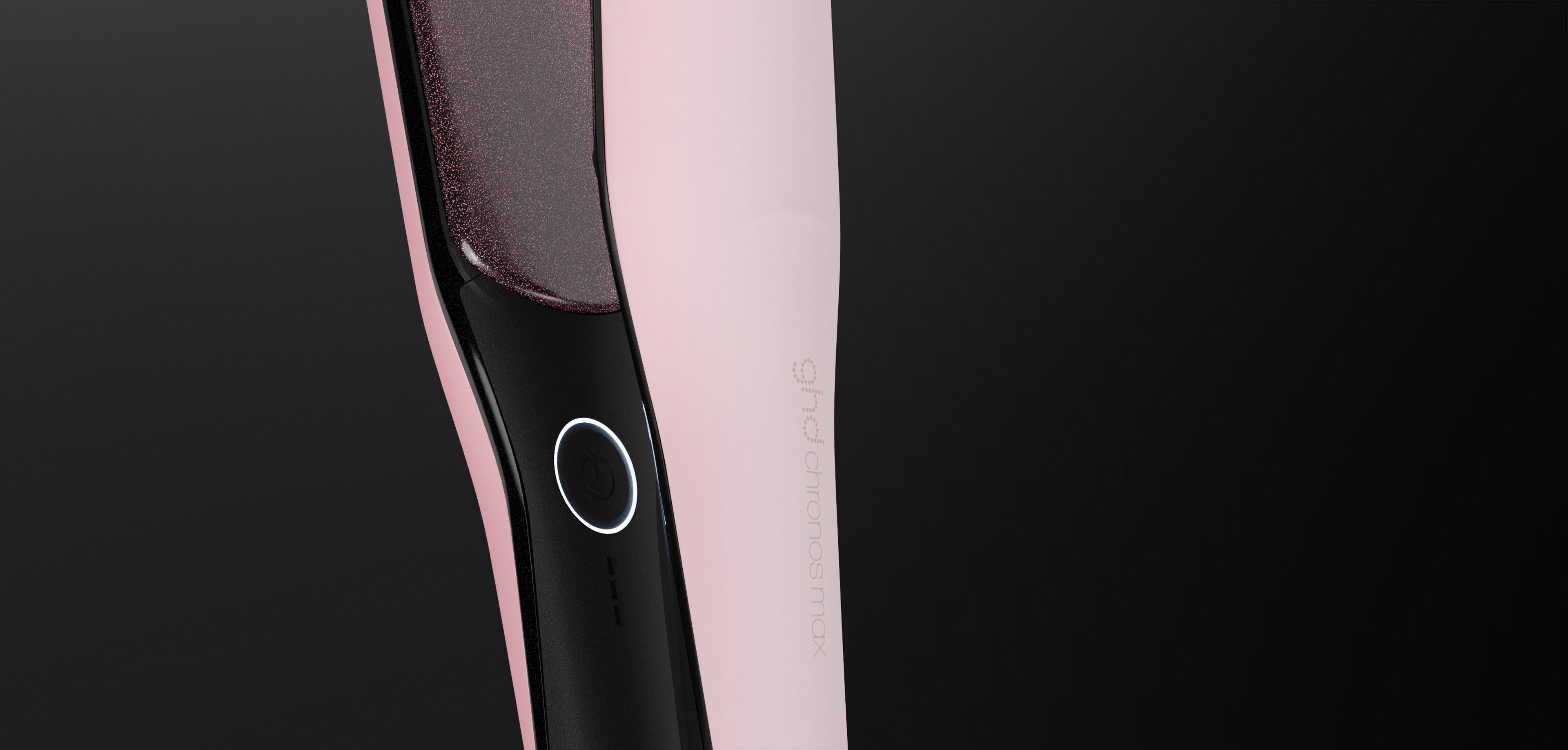 NEW GHD CHRONOS MAX BEST WIDE PLATE HAIR STRAIGHTENER (43MM PLATE) DUSTED PINK
