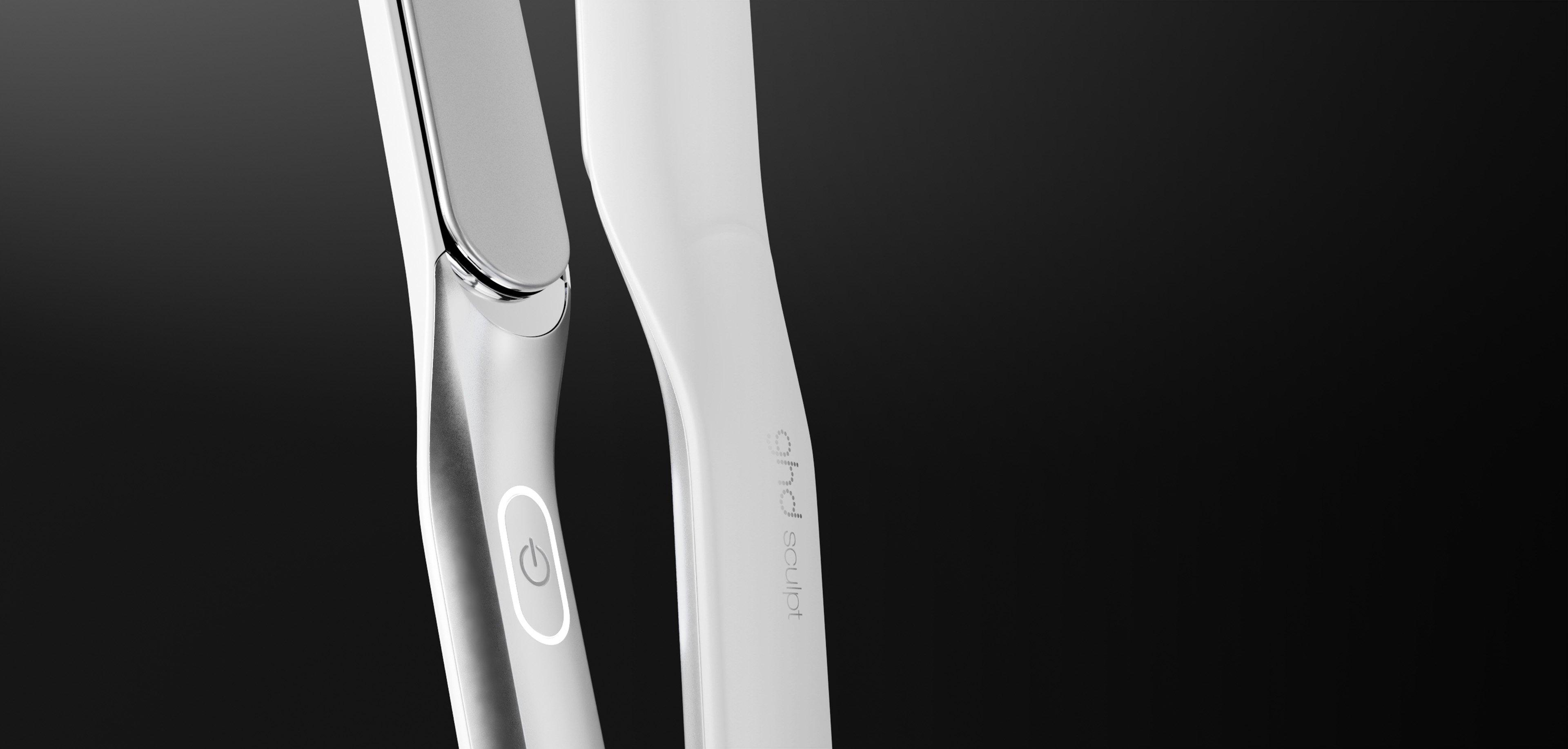 NEW GHD SCULPT INTERACTIVE HAIR STRAIGHTENER (26MM PLATE) WHITE