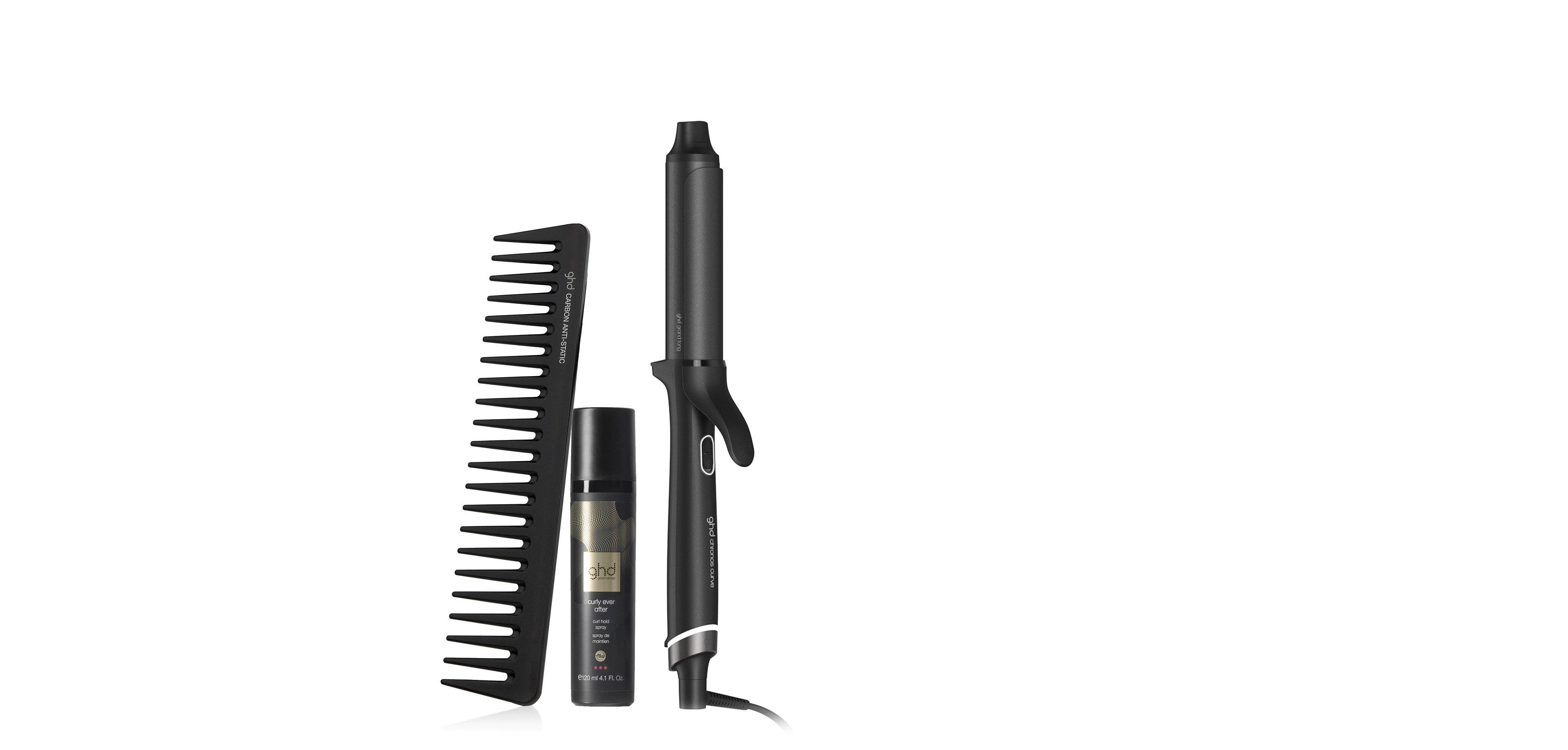 GHD CHRONOS CURVE GRAND TONG (32MM BARREL) IN BLACK BUNDLE FOR BIG VOLUMINOUS CURLS