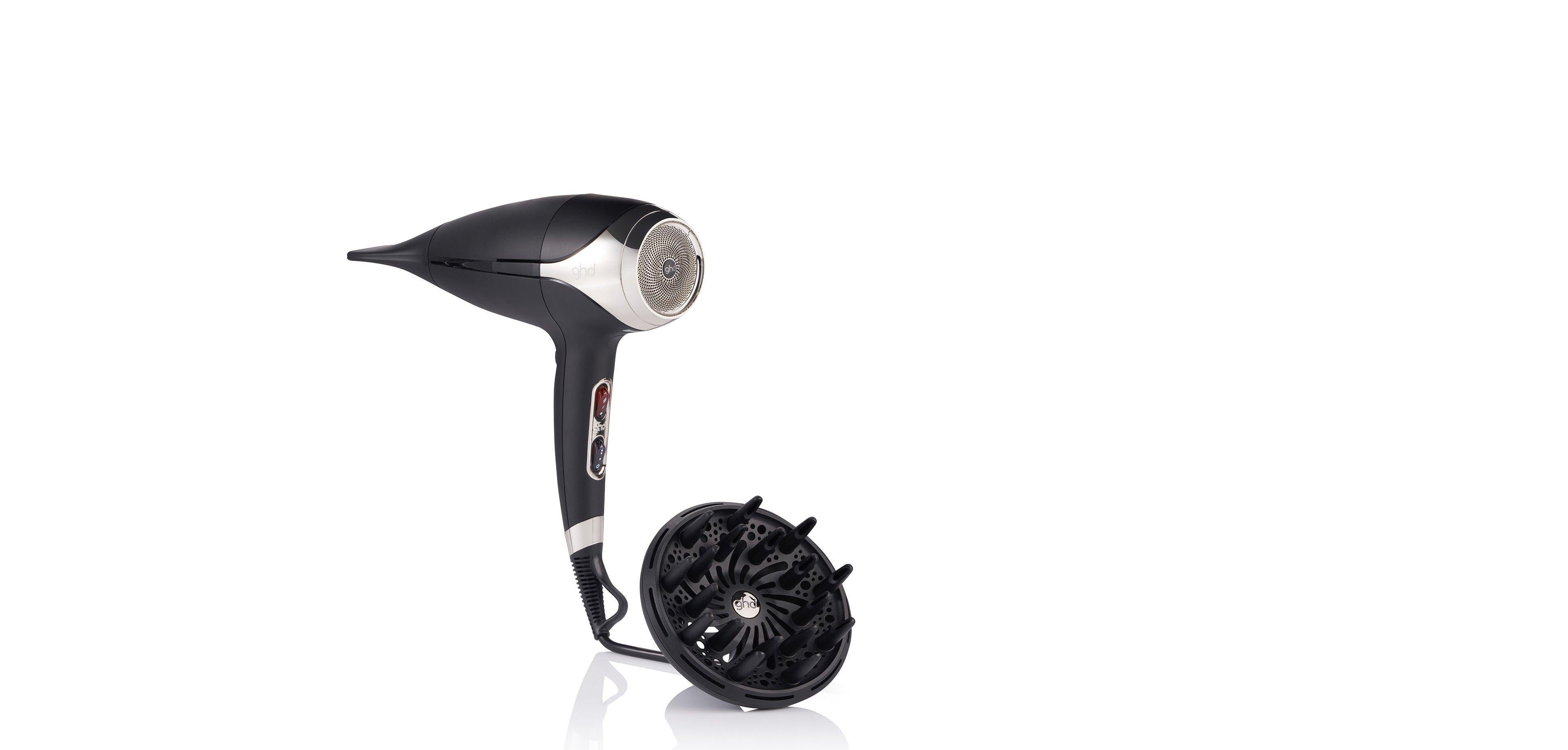 GHD HELIOS PROFESSIONAL HAIR DRYER IN BLACK BUNDLE