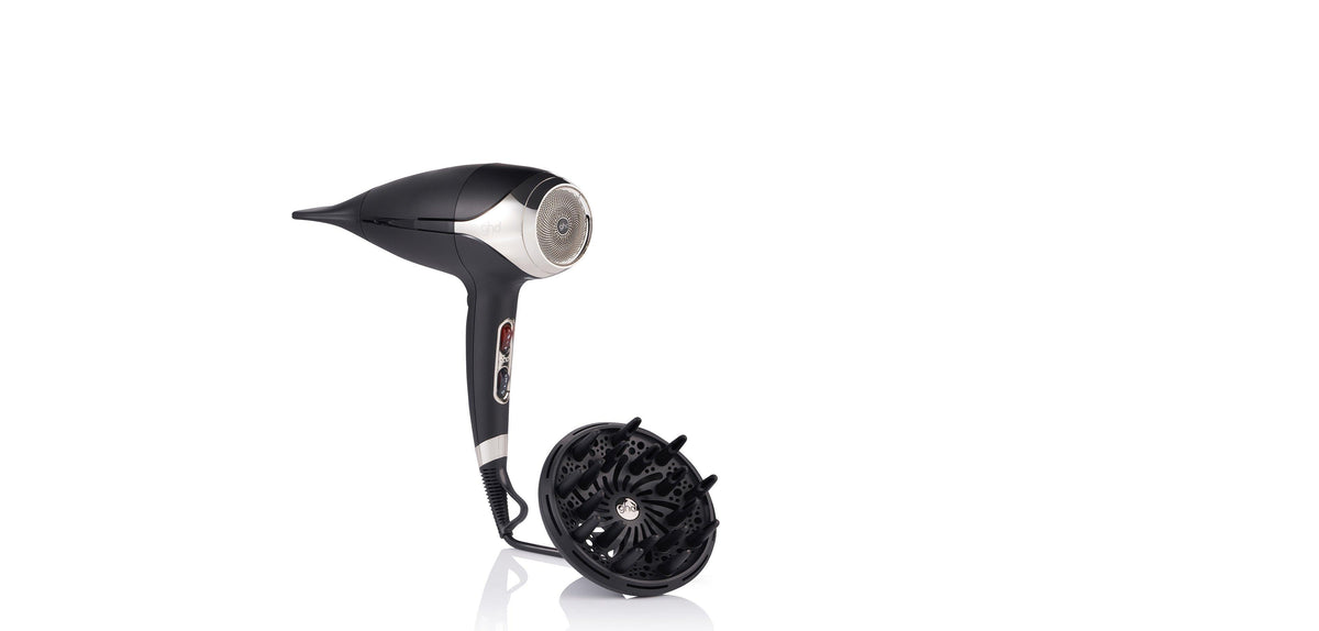 GHD HELIOS PROFESSIONAL HAIR DRYER IN BLACK BUNDLE